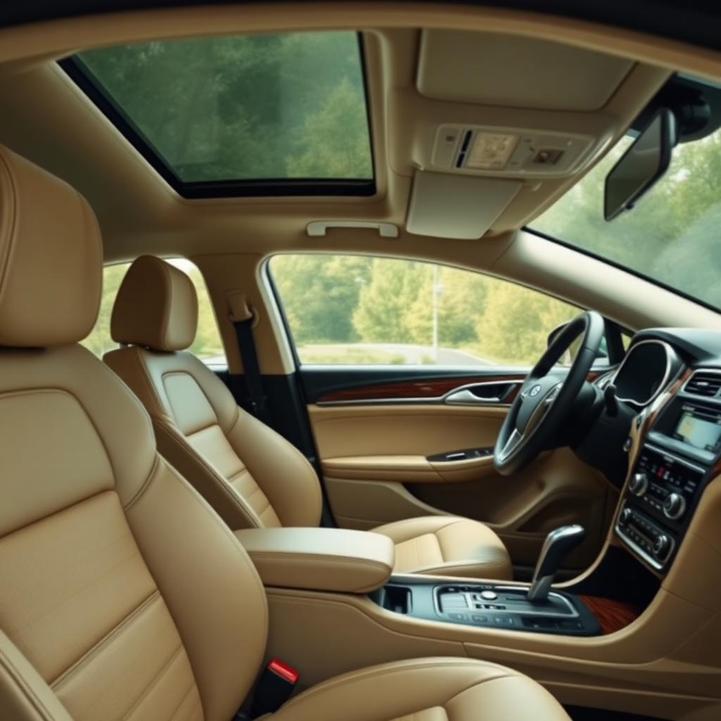 Ford Fusion Titanium Blindado — interior premium
